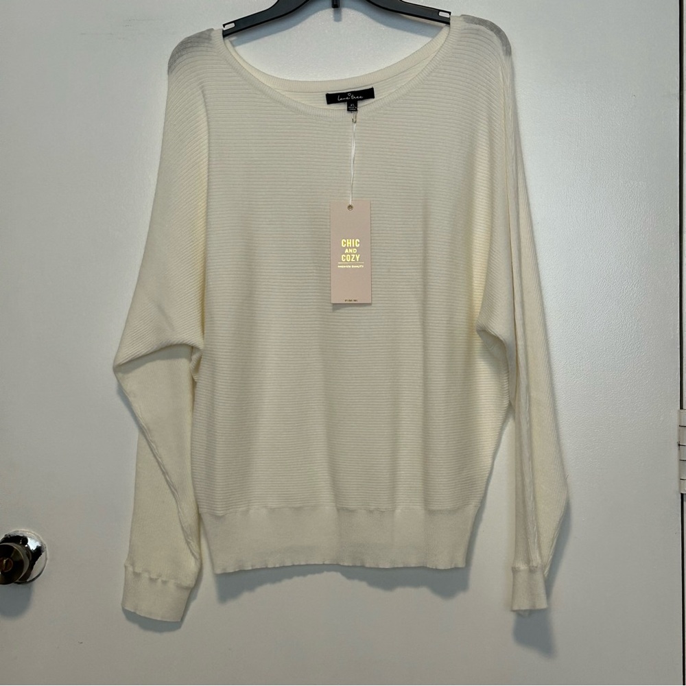 Love Tree Off White Sweater - size XL